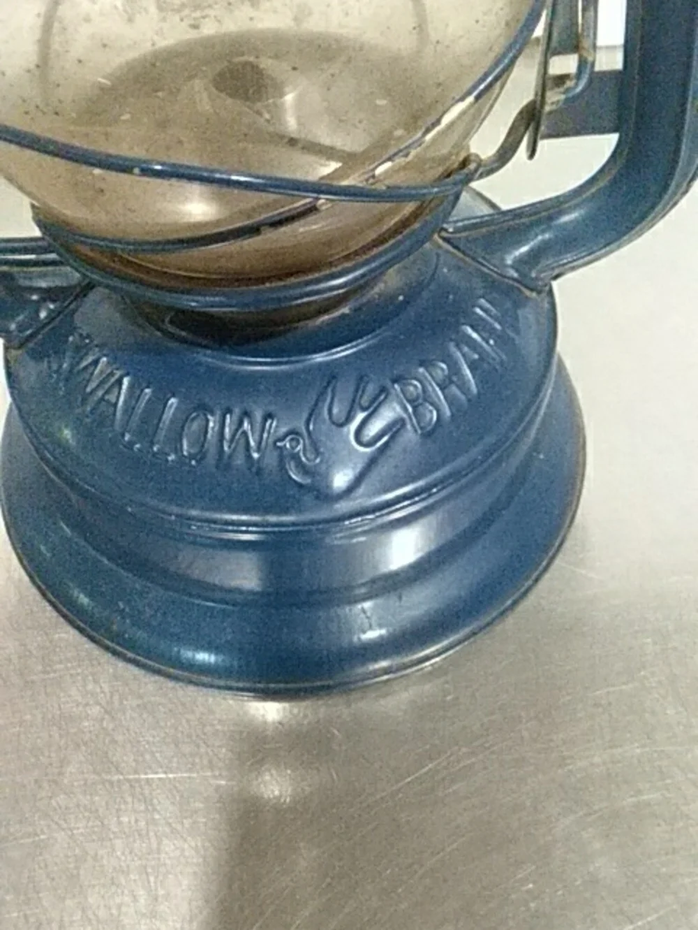 Blue Vintage-Style Lantern - Home Accents